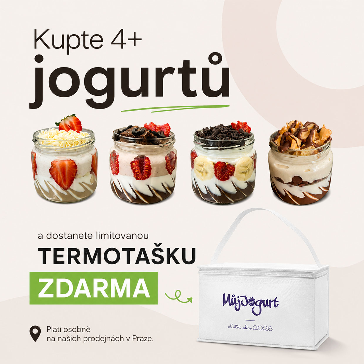 Kupte 4+ jogurtů a dostanete limitovanou termotašku zdarma